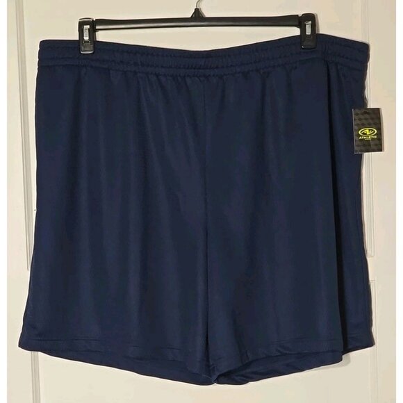 Athletic Works Mens Athletic shorts size XXL Blue Stretch Comfortable NWT - Picture 1 of 10